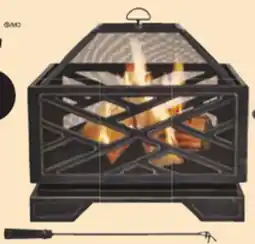 Canadian Tire For Living Lawrence Steel Outdoor Wood-Burning Fire Pit with Poker offer