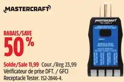 Canadian Tire Mastercraft GFCI Receptacle Tester offer
