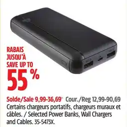 Canadian Tire Bluehive Selected Power Banks, Wall Chargers and Cables offer