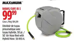 Canadian Tire MAXIMUM 50´ Air Hose Reel with Hybrid Hose offer