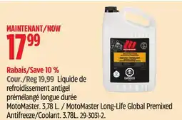 Canadian Tire MotoMaster Long-Life Global Premixed Antifreeze/Coolant offer