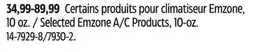 Canadian Tire Selected Emzone A/C Products offer