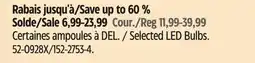 Canadian Tire Noma Selected LED Bulbs offer