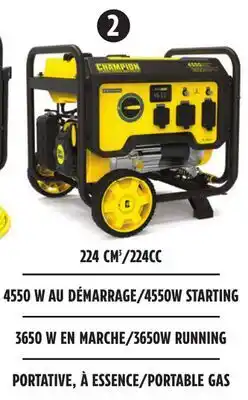 Canadian Tire Champion Generator offer