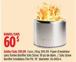 Canadian Tire Solo Stove Bonfire Smokeless Fire Pit offer