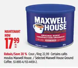 Canadian Tire Selected Maxwell House Ground Coffee offer