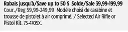 Canadian Tire Crosman Selected Air Rifle or Pistol Kit offer