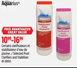 Canadian Tire Aquarius Selected Pool Clarifiers and Stabilizer offer