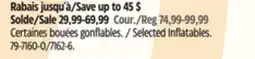Canadian Tire Outbound Selected Inflatables offer