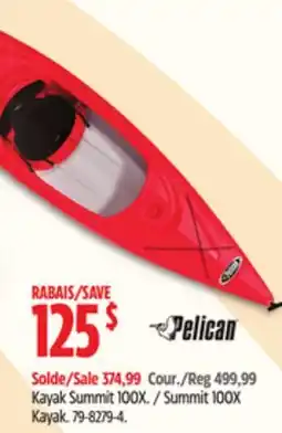 Canadian Tire Pelican Summit 100X Kayak offer