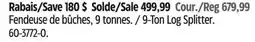 Canadian Tire YARDWORKS 9-Ton Log Splitter offer