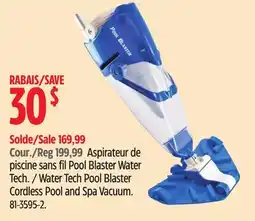 Canadian Tire Water Tech Pool Blaster Cordless Pool and Spa Vacuum offer