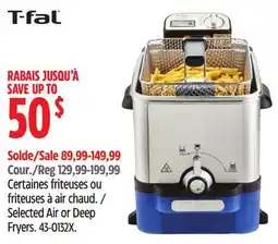 Canadian Tire T-fal Selected Air or Deep Fryers offer