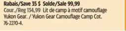Canadian Tire Yukon Gear Camouflage Camp Cot offer