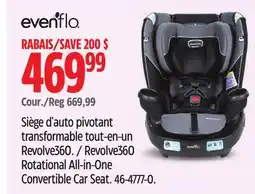 Canadian Tire Evenflo Revolve360 Rotational All-in-One Convertible Car Seat offer