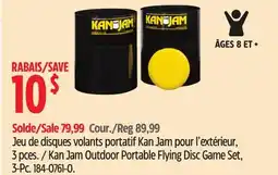 Canadian Tire Kan Jam Outdoor Portable Flying Disc Game Set, 3-Pc offer