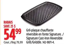 Canadian Tire Paderno Signature Cast-Iron Reversible Grill/Griddle offer