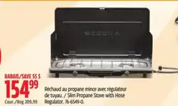 Canadian Tire Woods Slim Propane Stove with Hose Regulator offer