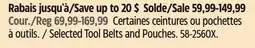 Canadian Tire DEWALT Selected Tool Belts and Pouches offer