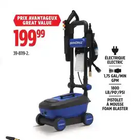 Canadian Tire Simoniz 1800 PSI 1.75 GPM Electric Power Pressure Washer w/ Foldable Handle offer