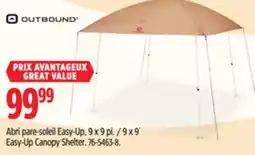 Canadian Tire Outbound 9 x 9´ Easy-Up Canopy Shelter offer