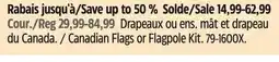 Canadian Tire Canadian Flags or Flagpole Kit offer