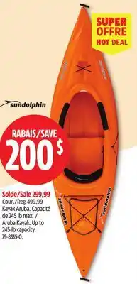 Canadian Tire Sun Dolphin Aruba Kayak offer