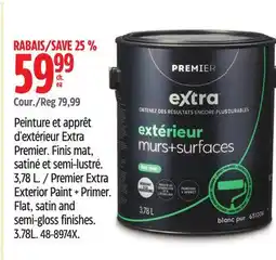 Canadian Tire Premier Extra Exterior Paint + Primer offer