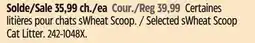 Canadian Tire Selected sWheat Scoop Cat Litter offer