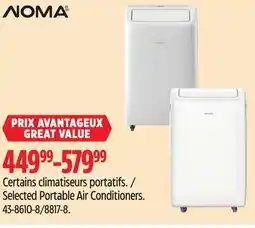 Canadian Tire NOMA Selected Portable Air Conditioners offer