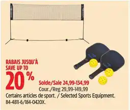Canadian Tire Selected Sports Equipment offer