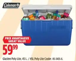 Canadian Tire Coleman 45L Poly-Lite Cooler offer