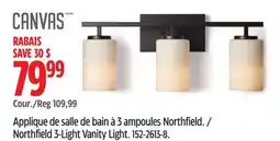 Canadian Tire Canvas Northfield 3-Light Vanity Light offer