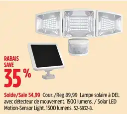 Canadian Tire Sunforce Solar LED Motion-Sensor Light offer