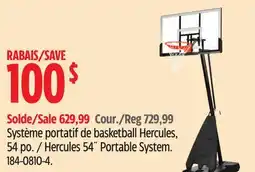 Canadian Tire Spalding Hercules 54˝ Portable System offer
