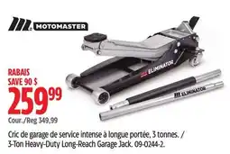Canadian Tire Motomaster 3-Ton Heavy-Duty Long-Reach Garage Jack offer