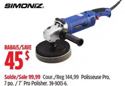 Canadian Tire SIMONIZ 7˝ Pro Polisher offer