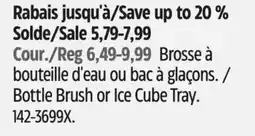 Canadian Tire Manna Bottle Brush or Ice Cube Tray offer