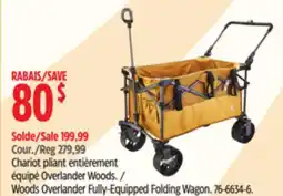 Canadian Tire Woods Overlander Fully-Equipped Folding Wagon offer