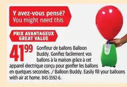 Canadian Tire Balloon Buddy offer