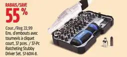 Canadian Tire Mastercraft 37-Pc Ratcheting Stubby Driver Set offer