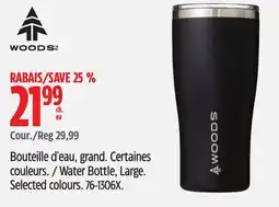 Canadian Tire WOODS Water Bottle, Large offer