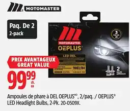 Canadian Tire MotoMaster LED Headlight Bulbs offer