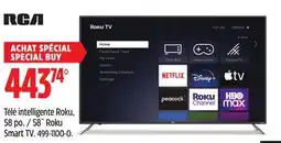 Canadian Tire RCA 58˝ Roku Smart TV offer