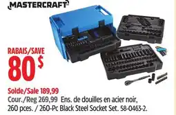Canadian Tire Mastercraft 260-Pc Black Steel Socket Set offer