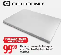 Canadian Tire Outbound Double-Wide Foam Pad, 4 offer