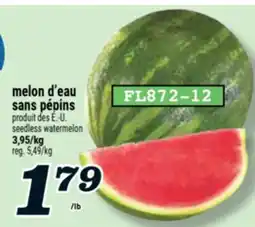 Marché Richelieu MELON D'EAU SANS PÉPINS | SEEDLESS WATERMELON offer