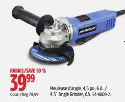 Canadian Tire Mastercraft 4.5˝ Angle Grinder offer