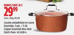 Canadian Tire Heritage The Rock 5-Qt Copper Essentials Non-Stick Dutch Oven offer