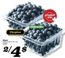 Marché Richelieu BLEUETS | BLUEBERRIES offer